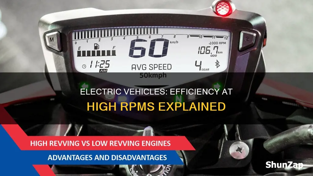 do electric vehicles have more efficiency at high rom