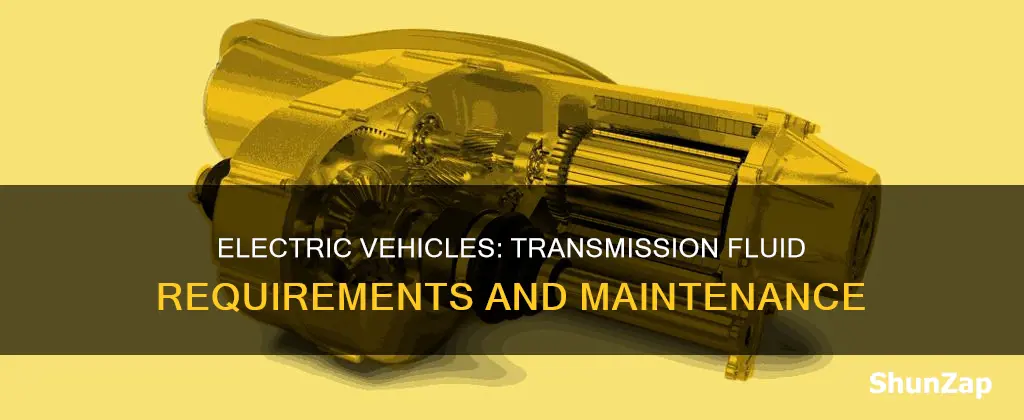do electric vehicles have transmission fluid