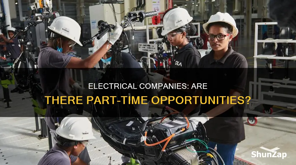 do electrical companies have part time jobs