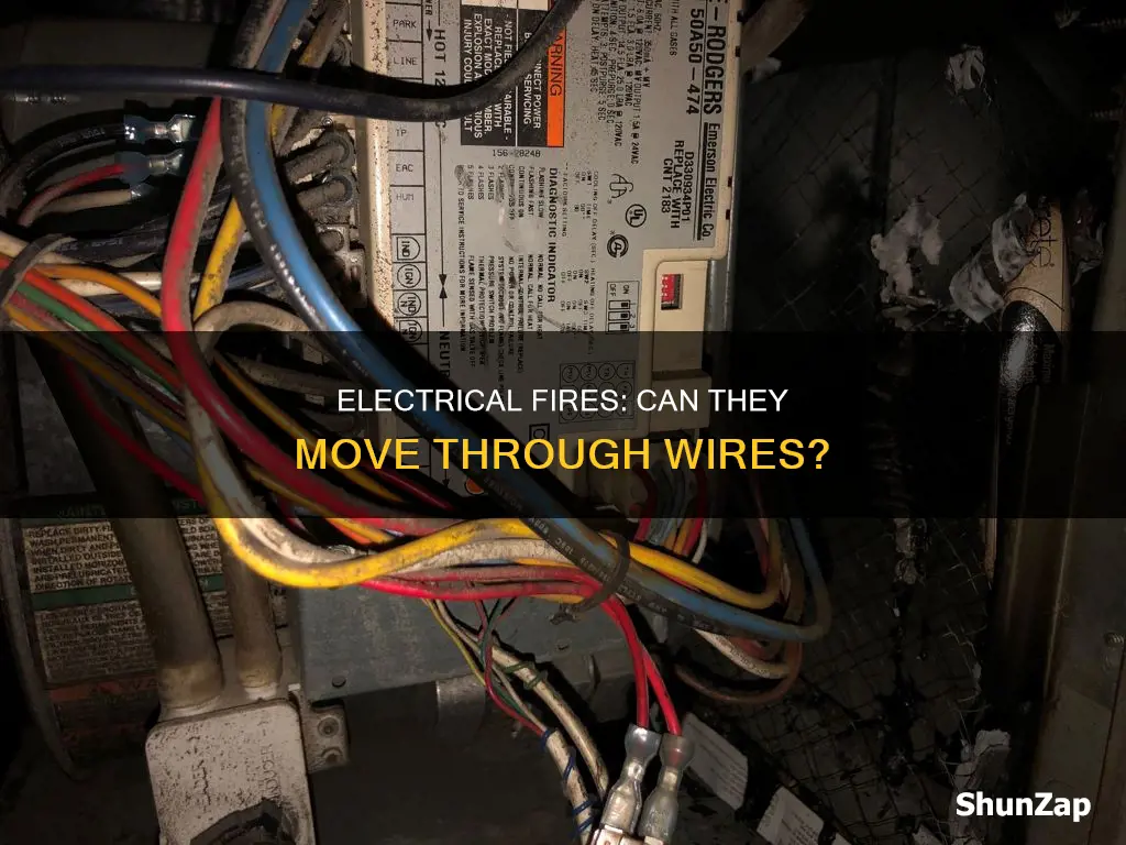 do electrical fires move along the wiring