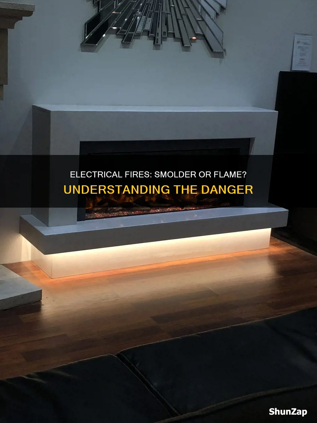 do electrical fires usually smoulder or flame