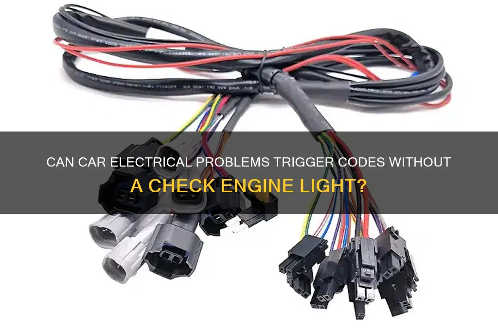 do electrical issues on a car throw codes without check