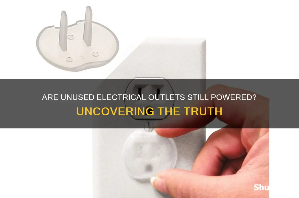 do electrical outlets have electricity in them without being used