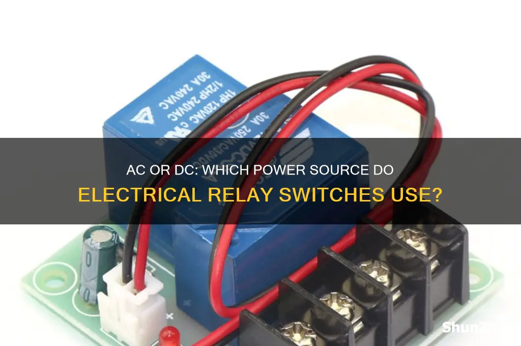do electrical relay switch use ac or dc