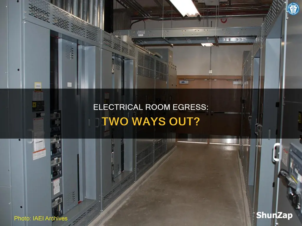 do electrical rooms ned 2 means of egress