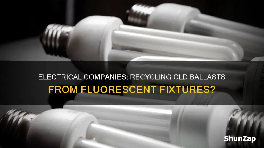 do electrical supply companies recycle old ballasts from fluorescent fistures