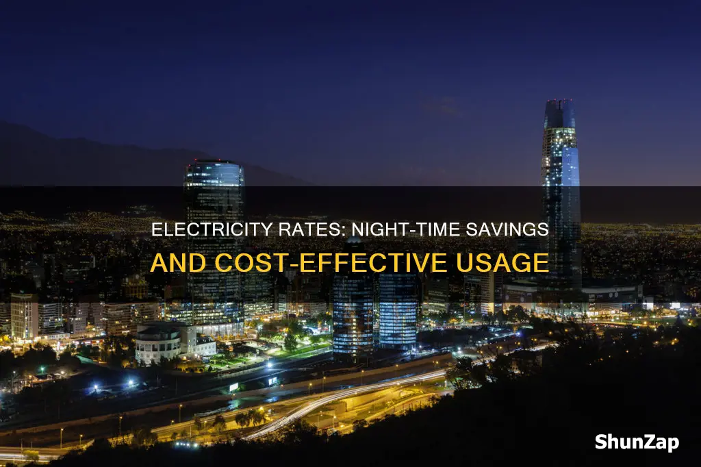 do electricity rates go down at night