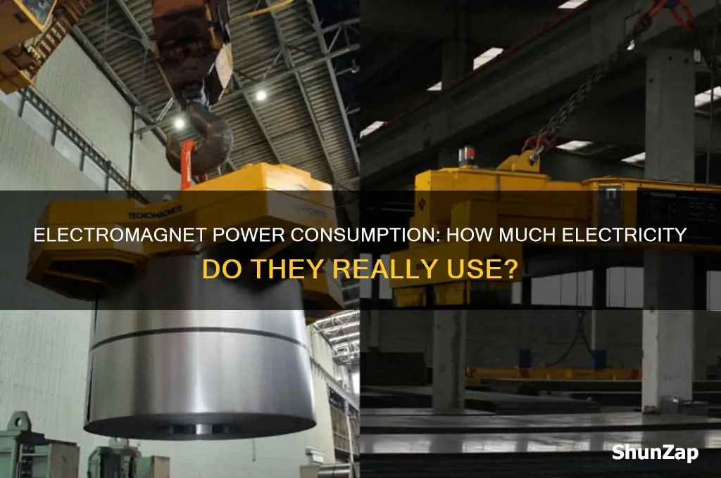 do electromagnets use a lot of electricity