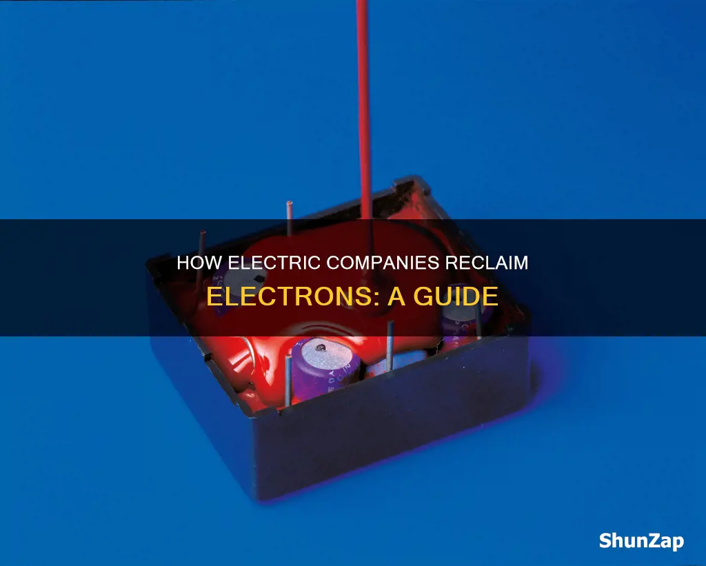 do electrons go back to electric company