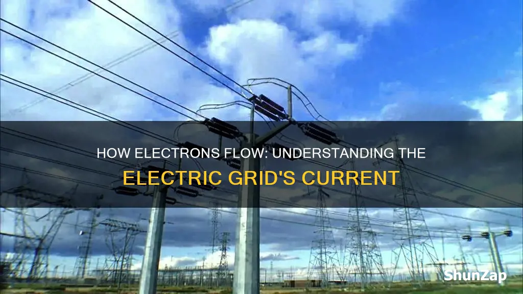 do electrons on the electric grid flow