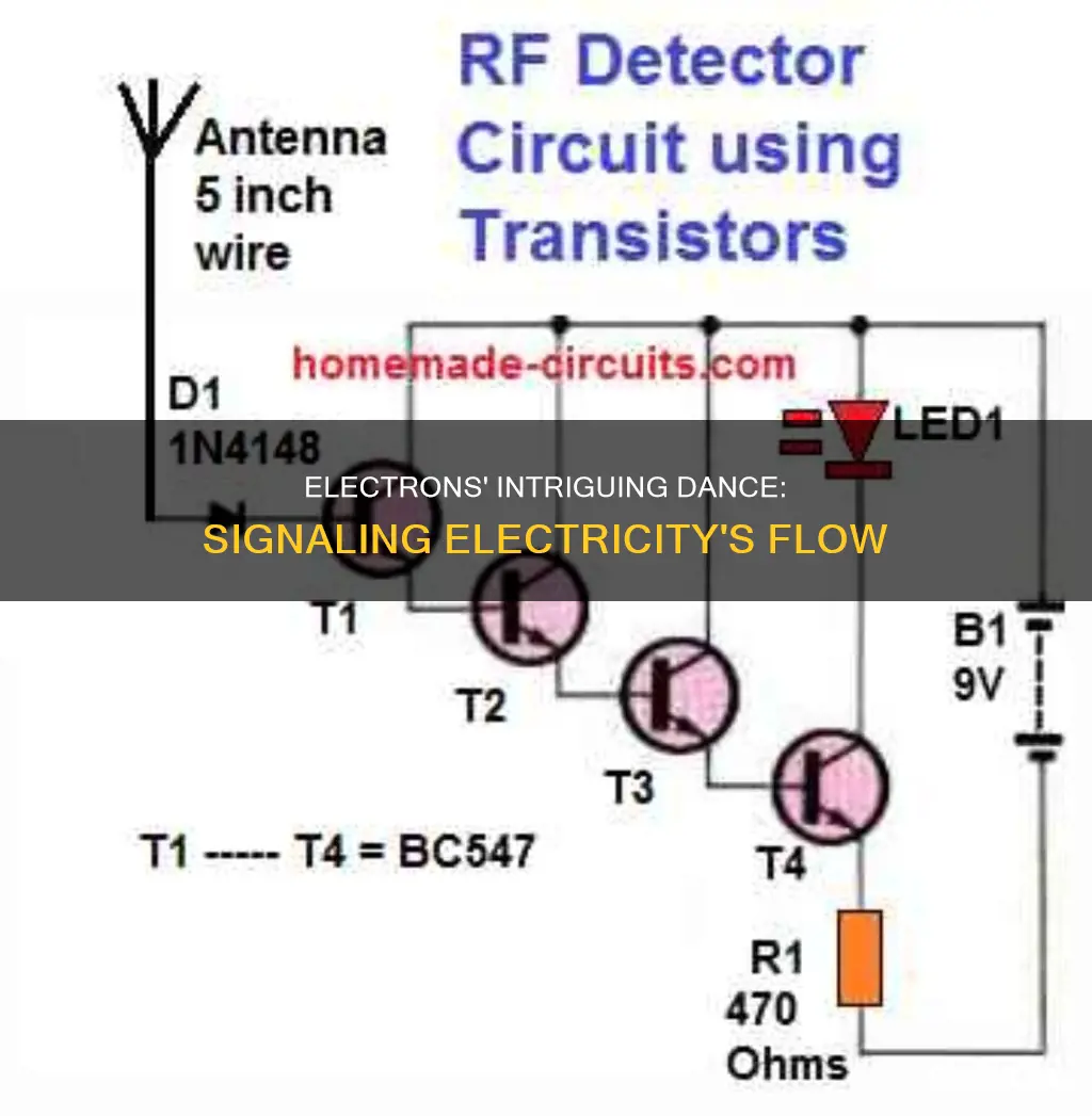 do electrons send signals to create electricity