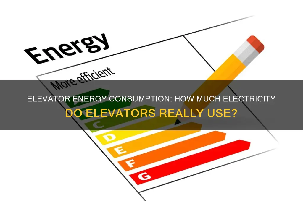 do elevators use a lot of electricity