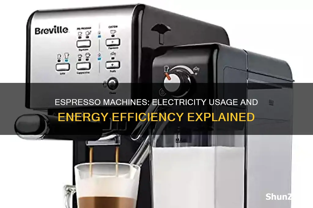 do espresso machines use a lot of electricity