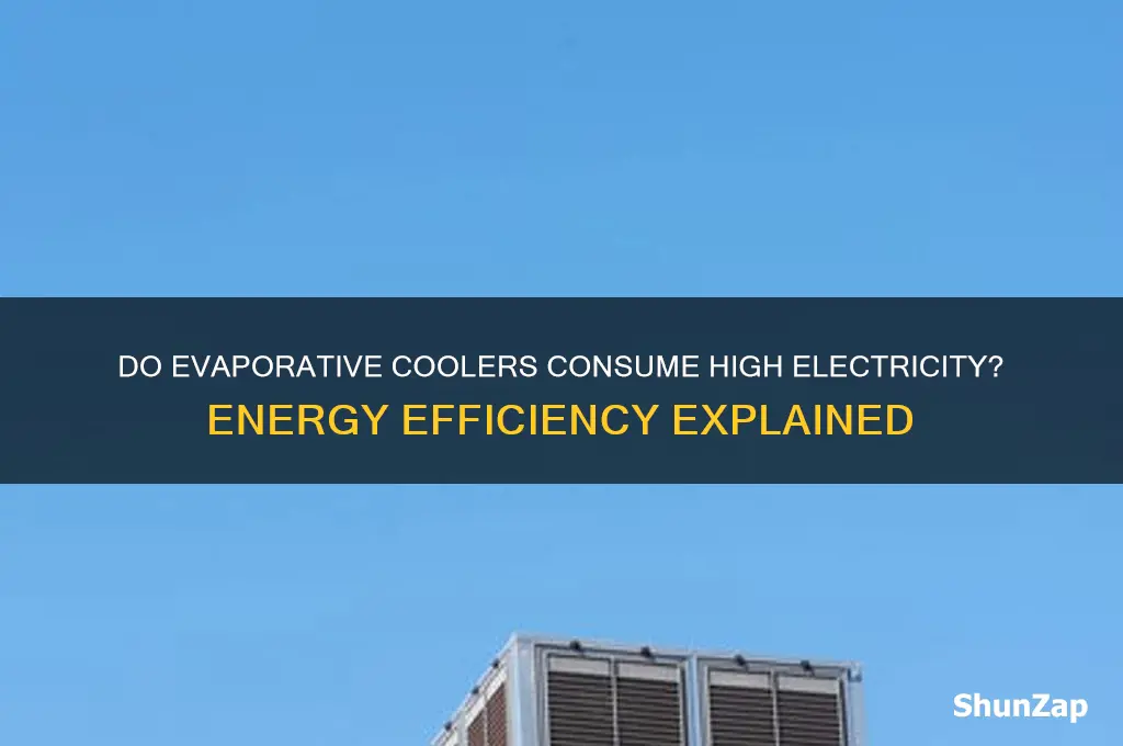 do evaporative coolers use a lot of electricity