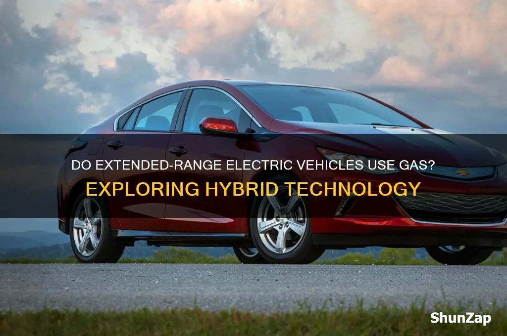 do extended range electric vehicles use gas