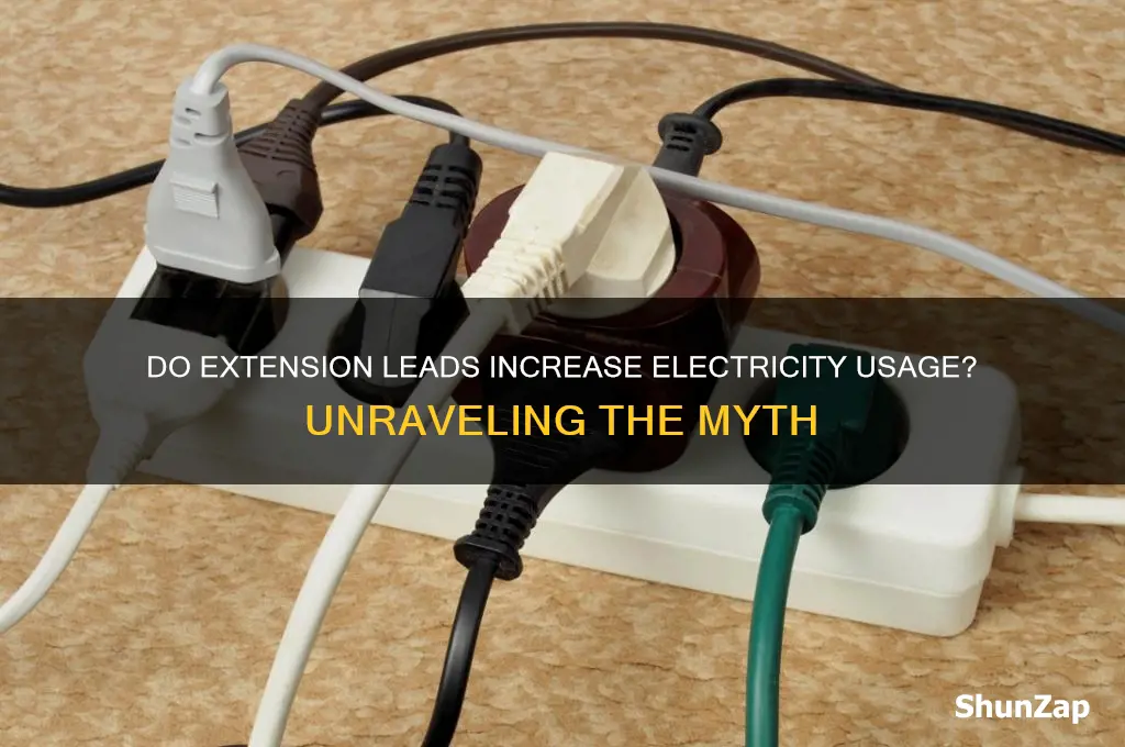 do extension leads use more electricity