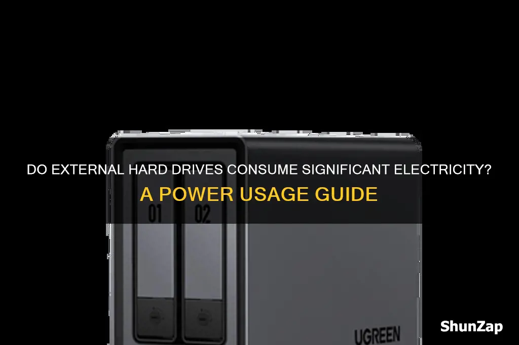 do external hard drives use a lot of electricity