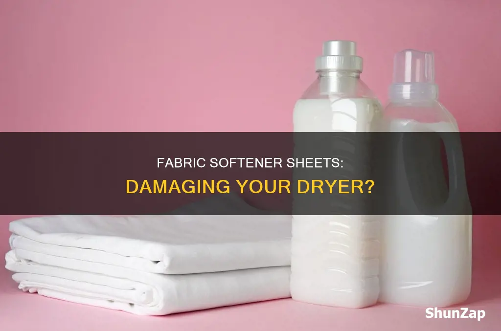 do fabric softener sheets harm electric dryers