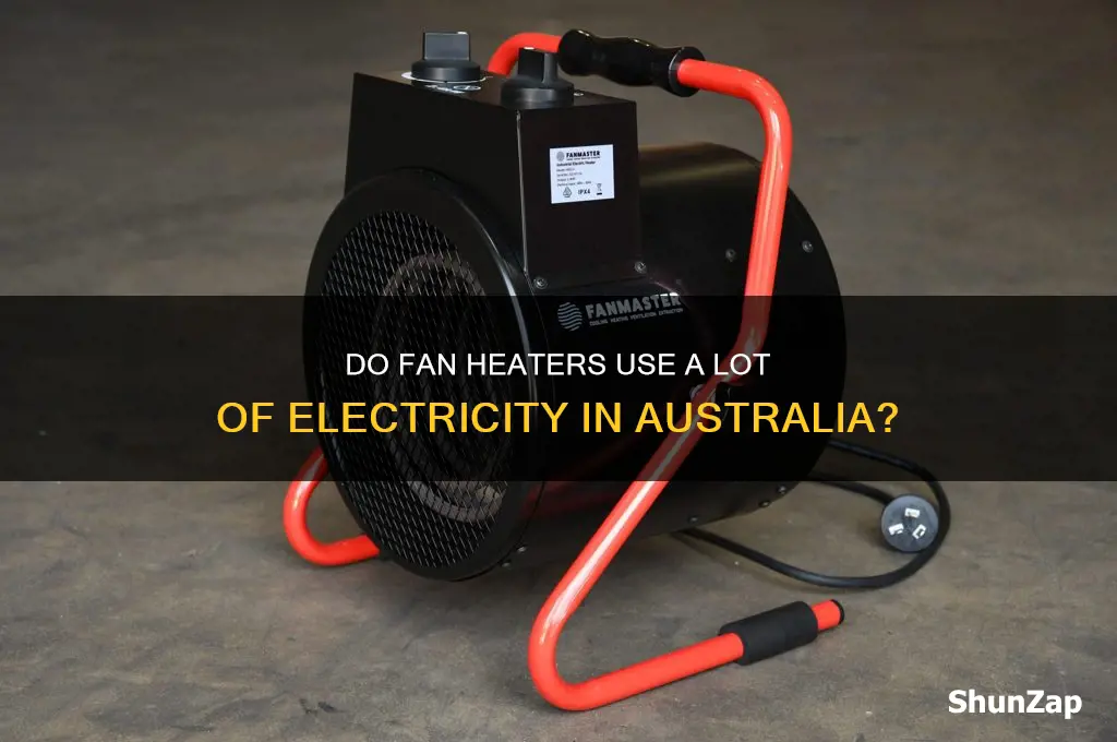 do fan heaters use a lot of electricity australia