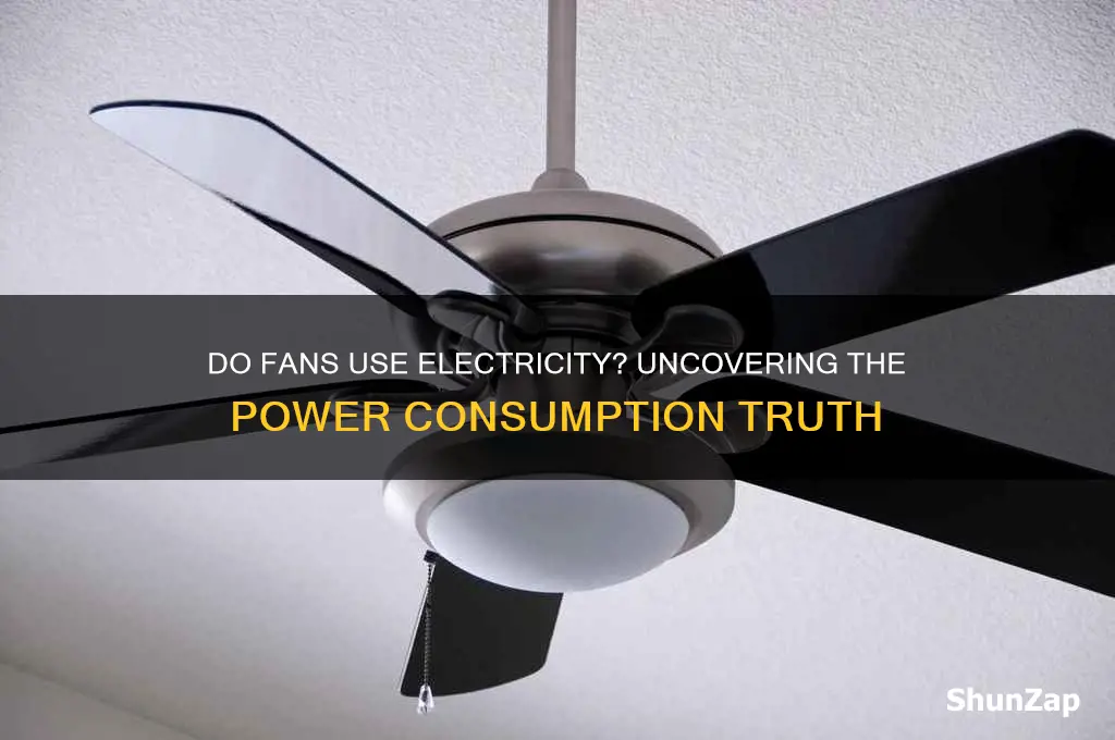 do fans use electricity