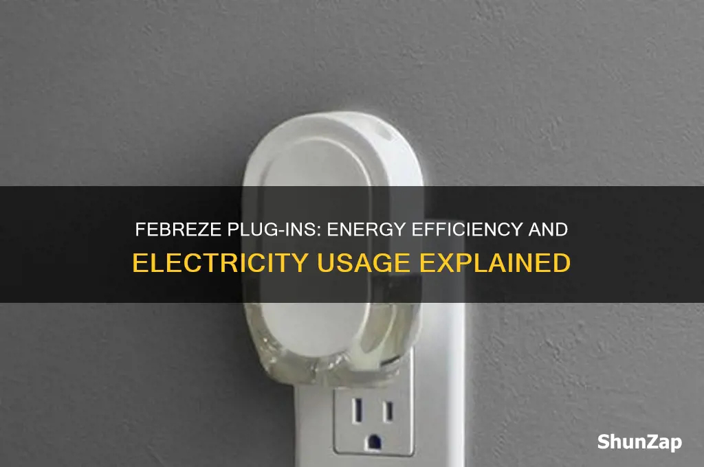 do febreze plug ins use a lot of electricity