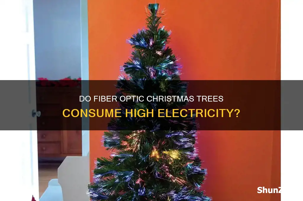 do fiber optic christmas trees use a lot of electricity