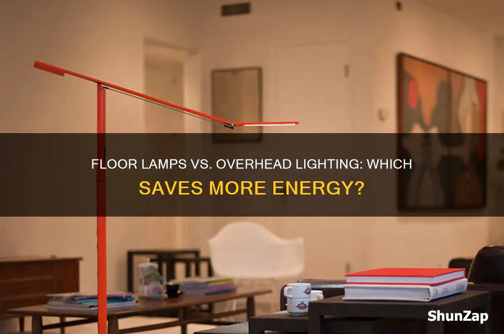 do floor lamps use less electricity