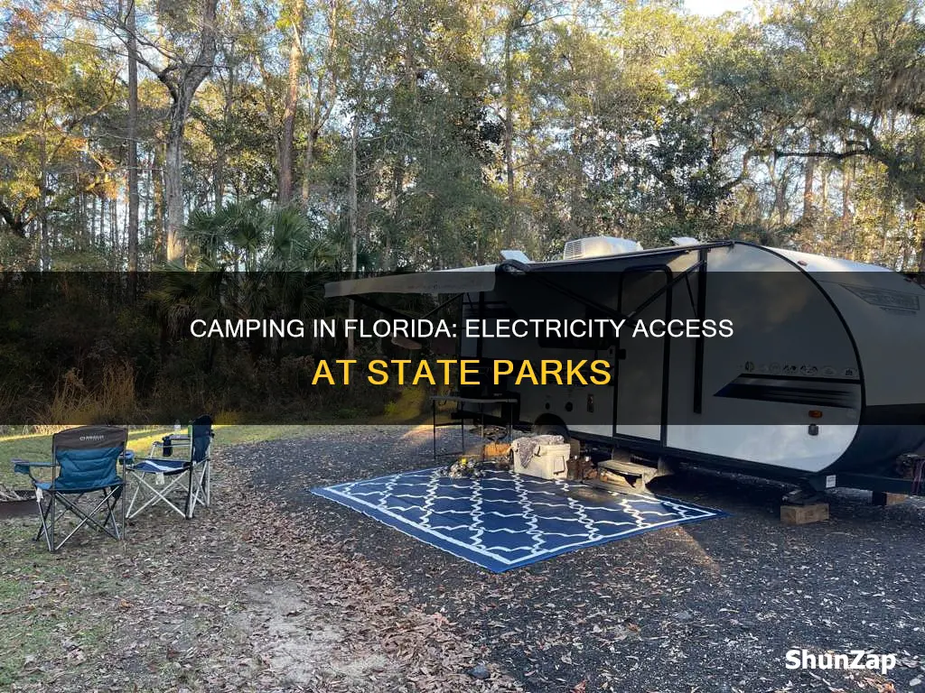do florida state parks camping have electricity