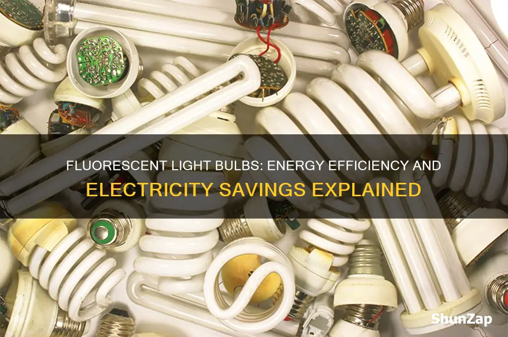 do fluorescent light bulbs use less electricity