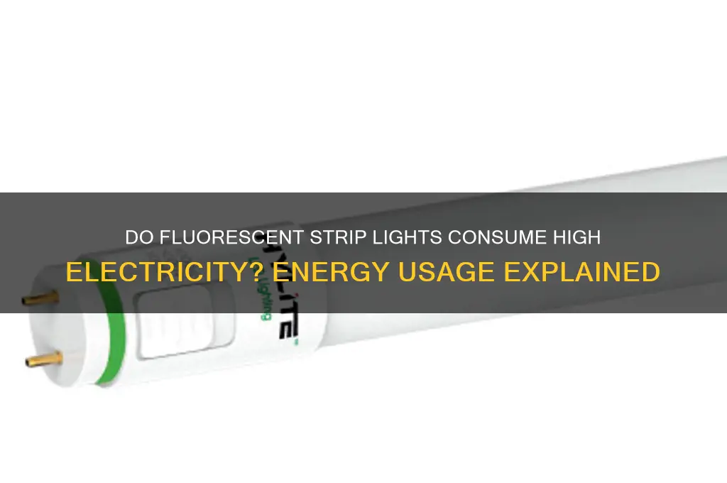 do fluorescent strip lights use a lot of electricity