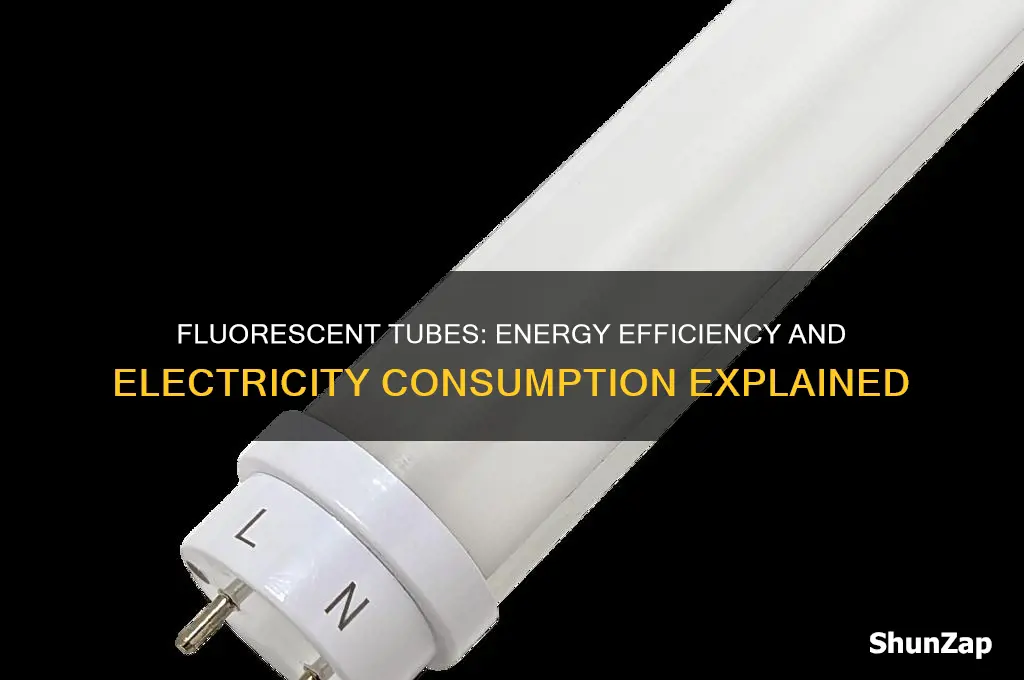 do fluorescent tubes use a lot of electricity