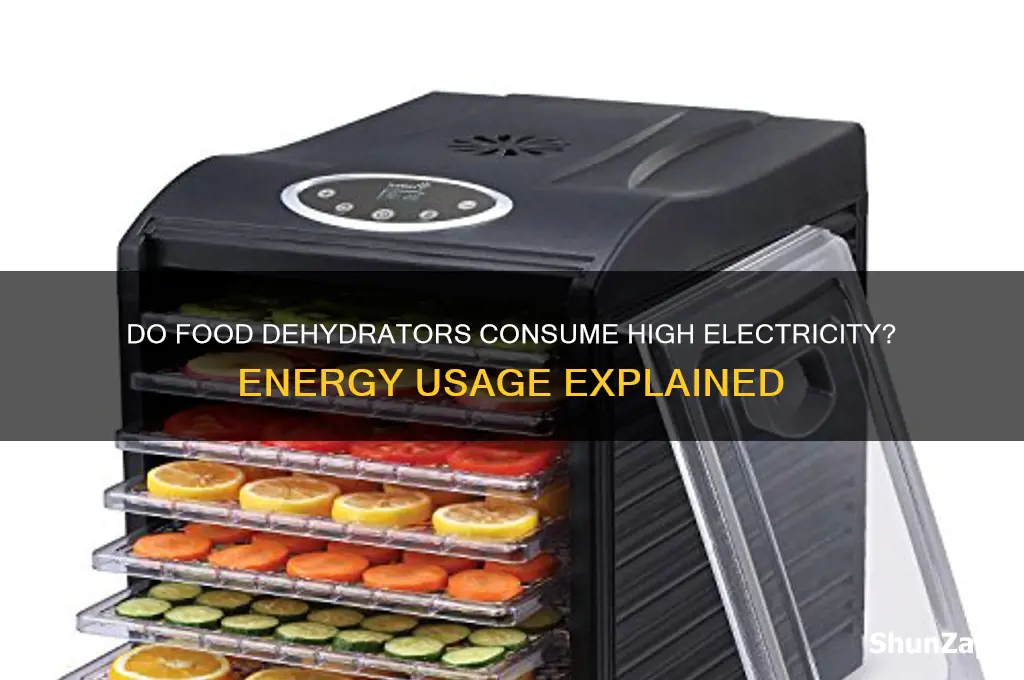 do food dehydrators use a lot of electricity