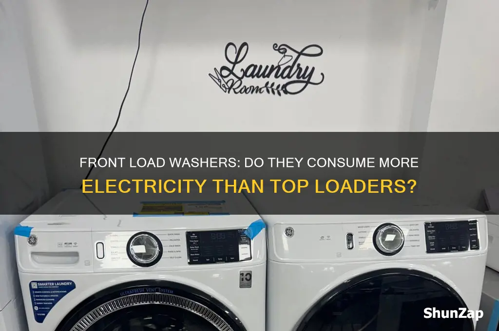 do front load washers use more electricity