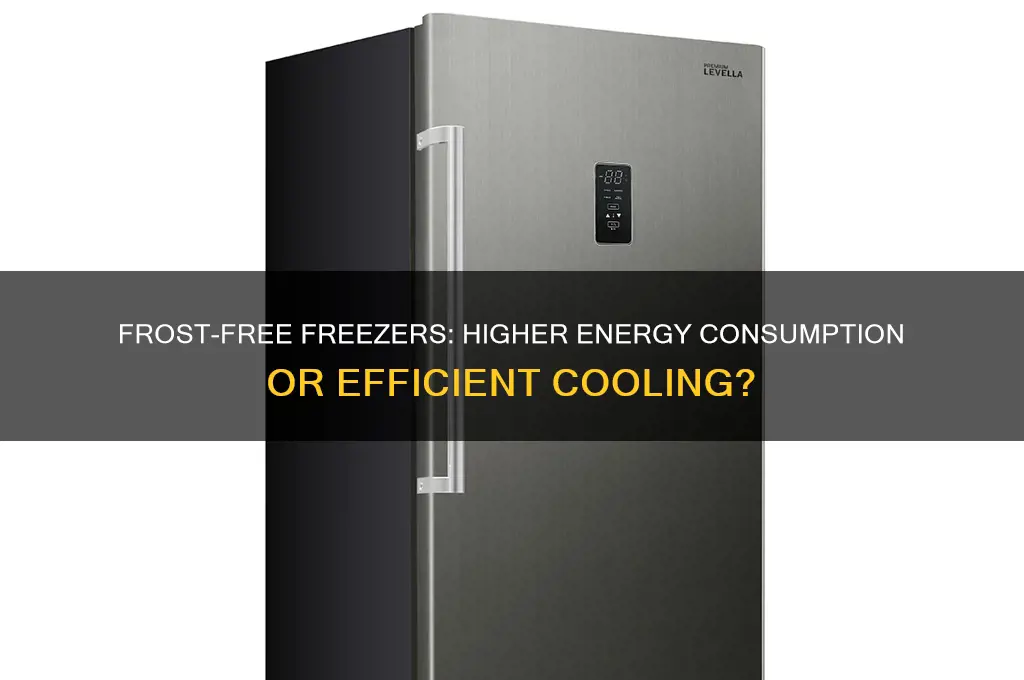 do frost free freezers use more electricity