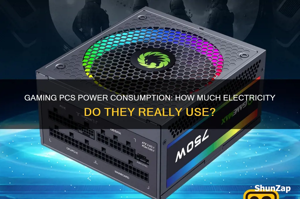 do gaming computers use more electricity