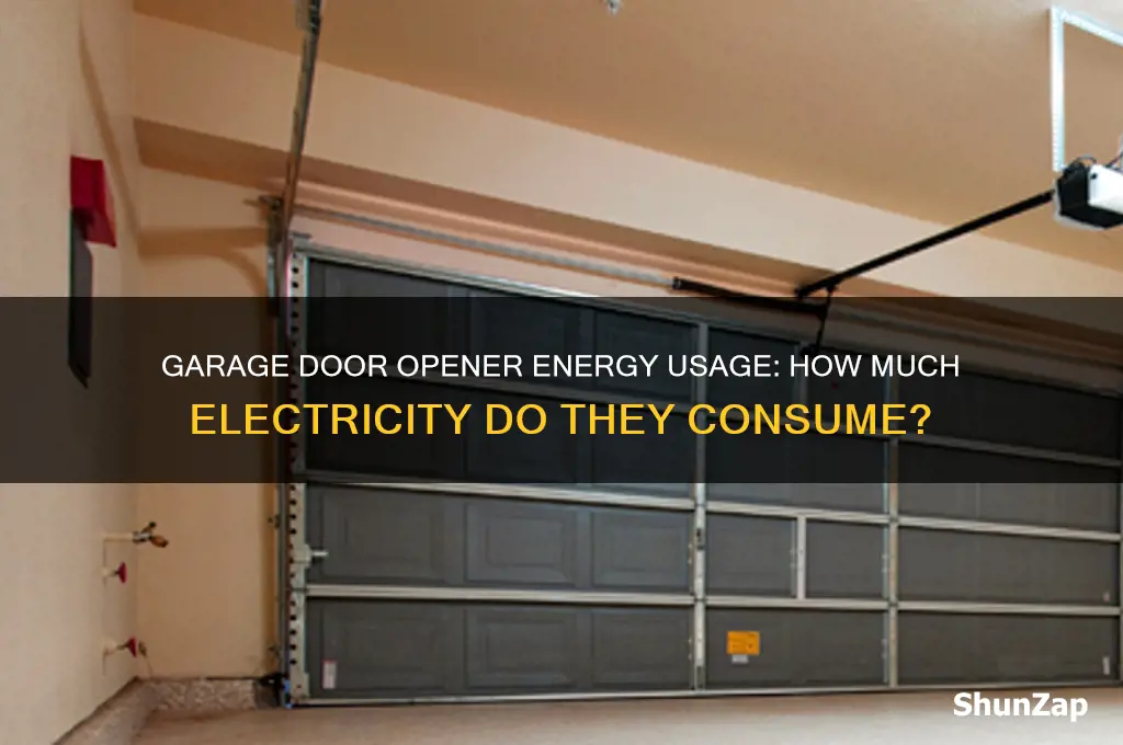 do garage door openers use a lot of electricity