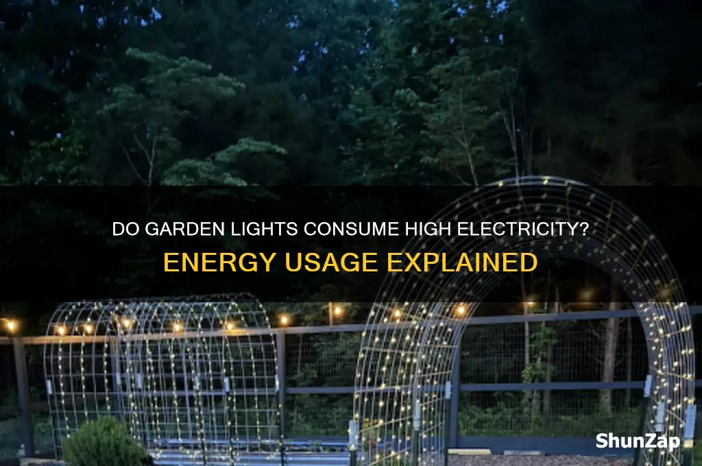do garden lights use a lot of electricity