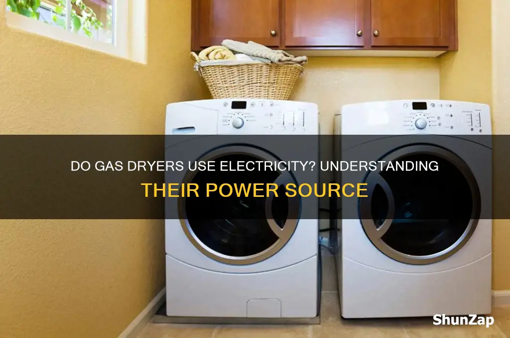 do gas dryers use electricity