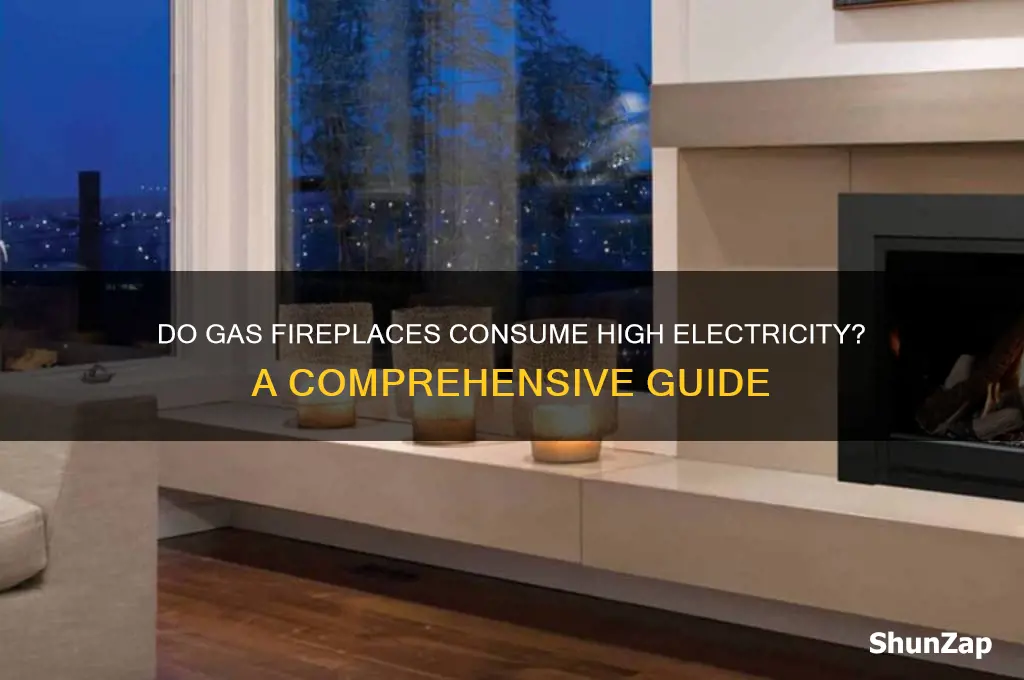 do gas fireplaces use a lot of electricity