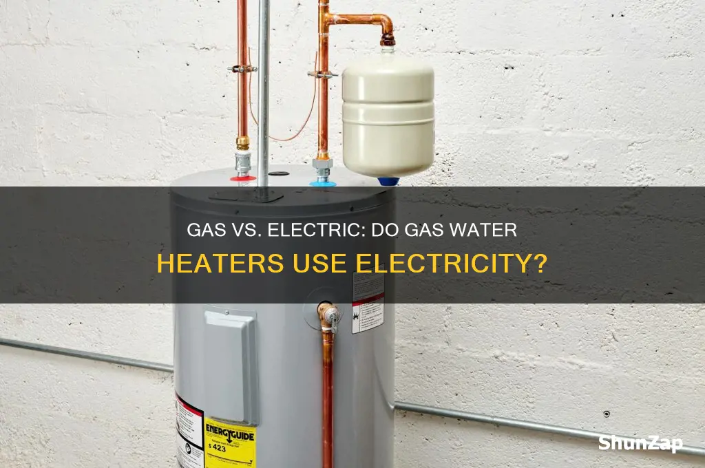 do gas not water heaters use electricity