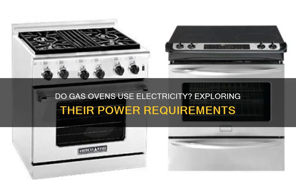 do gas ovens use any electricity
