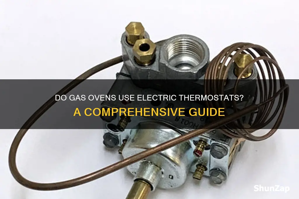 do gas ovens use electric thermostat