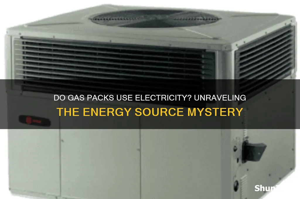 do gas packs use electricity
