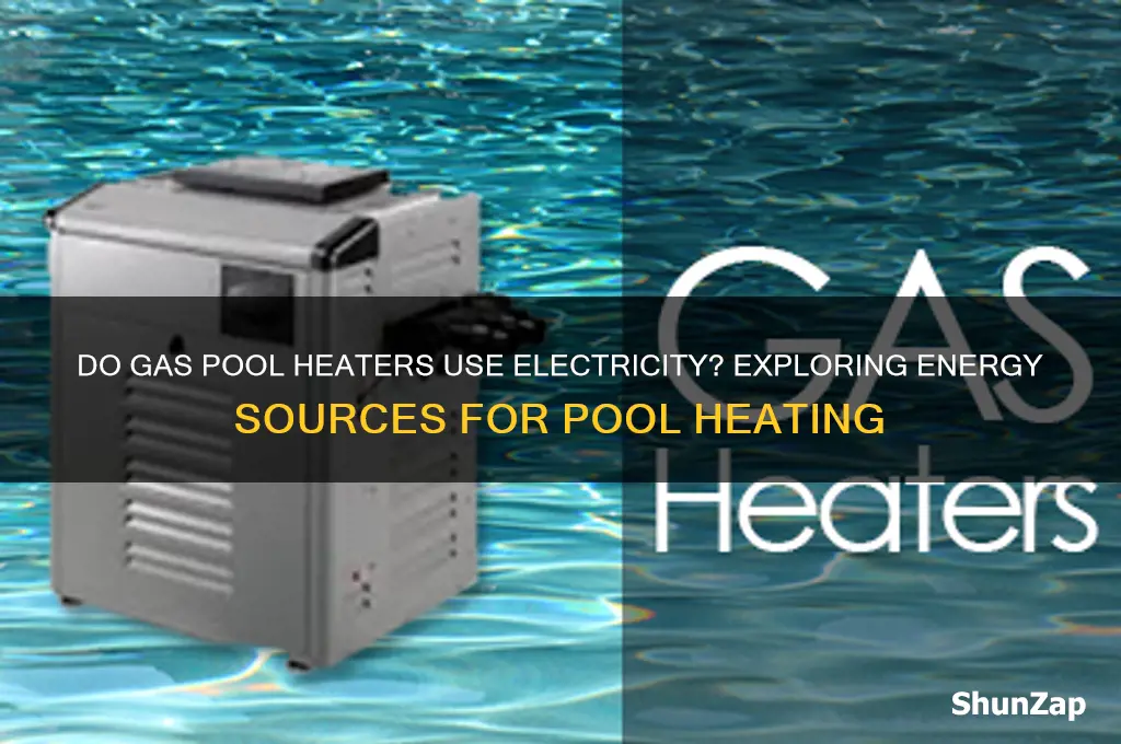 do gas pool heaters use electricity