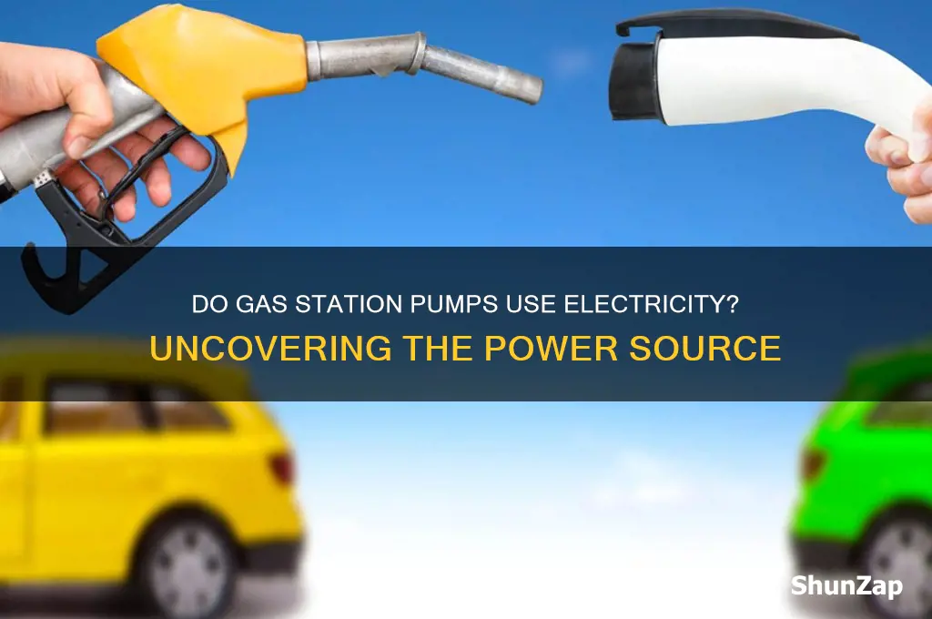do gas station pumps use electricity