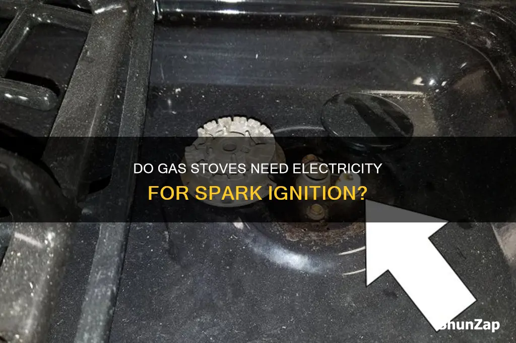 do gas stoves use electricity to light the spark