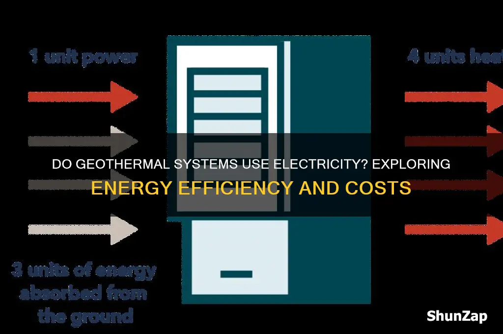 do geothermal systems use electricity