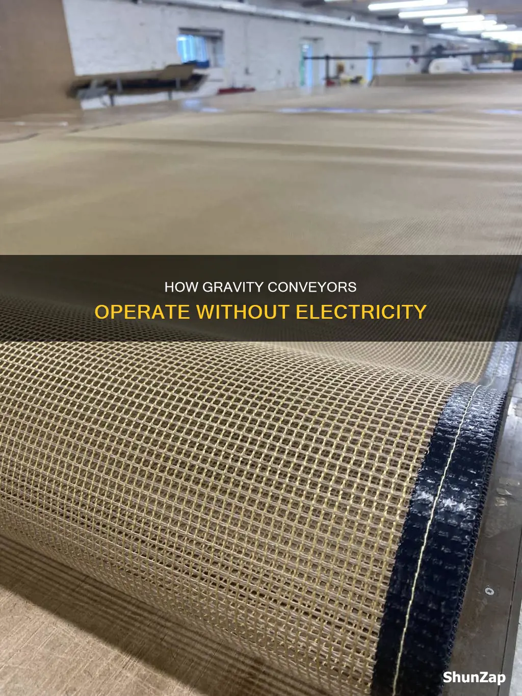 do gravity conveyors require electricity to operate