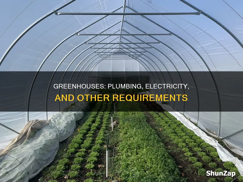 do greenhouses require more plumbing and electricity