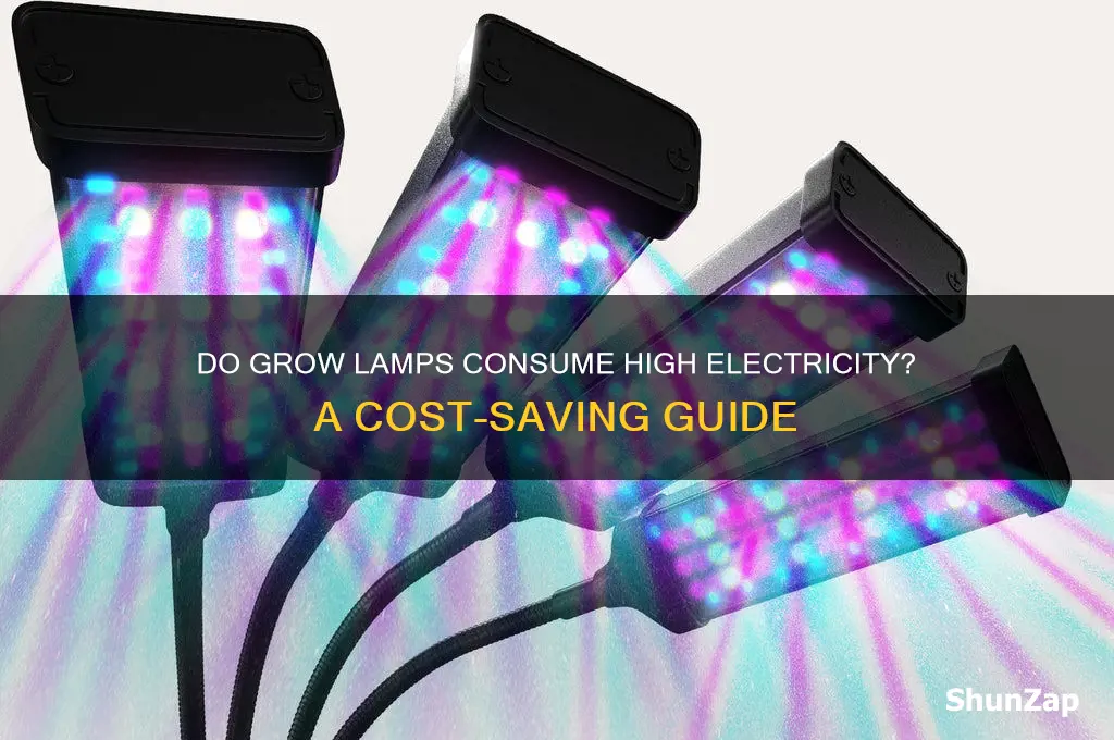 do grow lamps use a lot of electricity